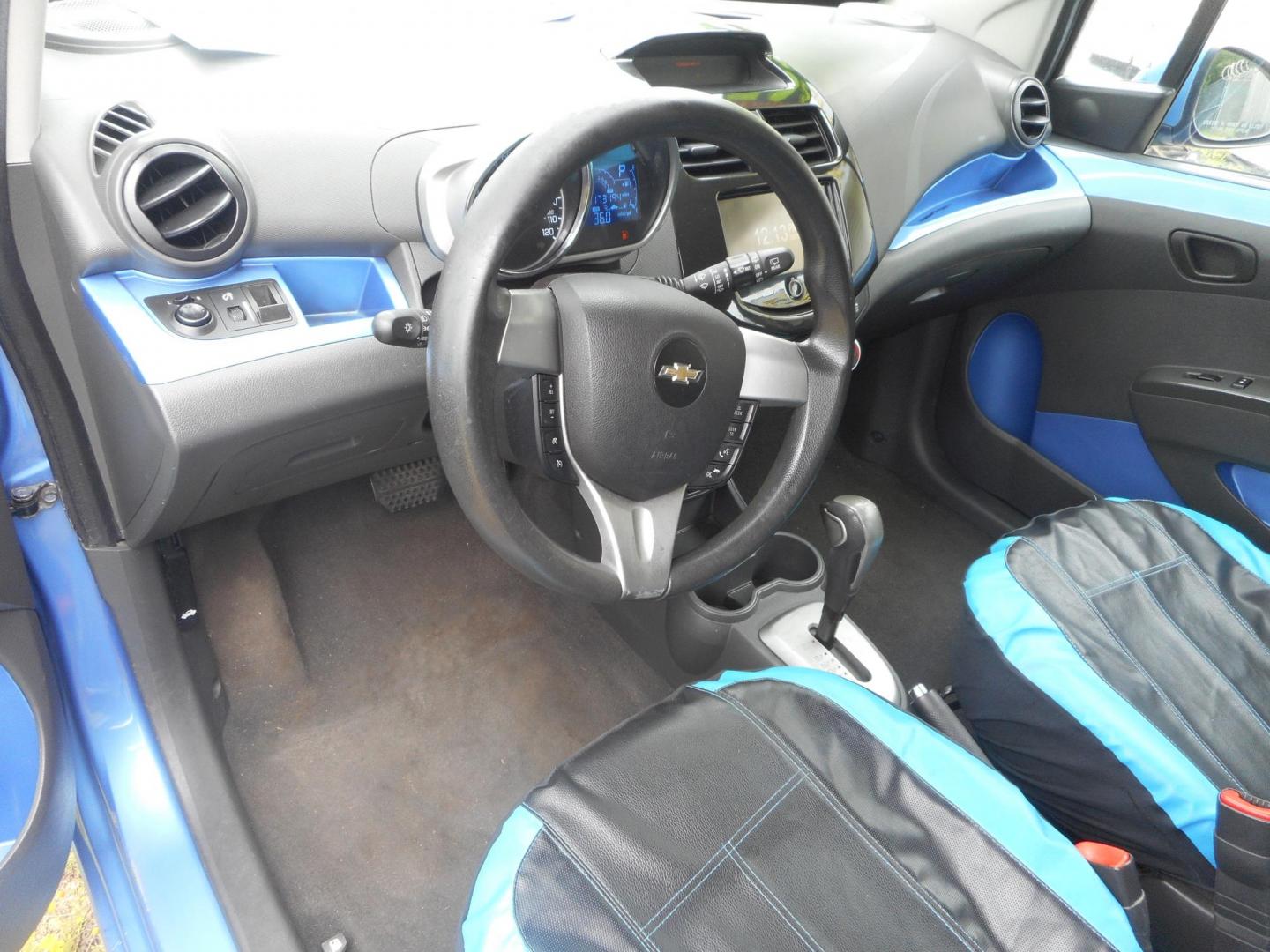 2014 Blue Chevrolet Spark 1LT Auto (KL8CD6S94EC) with an 1.2L L4 16V DOHC engine, Continuously Variable Transmission transmission, located at 2553 Airline Blvd, Portsmouth, VA, 23701, (757) 488-8331, 36.813889, -76.357597 - Photo#9