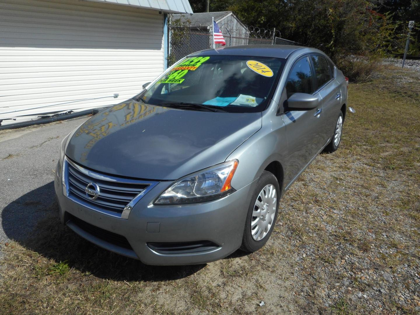 2014 Gray Nissan Sentra S 6MT (3N1AB7AP7EY) with an 1.8L L4 SFI DOHC 16V engine, 6-Speed Automatic transmission, located at 2553 Airline Blvd, Portsmouth, VA, 23701, (757) 488-8331, 36.813889, -76.357597 - Photo#1